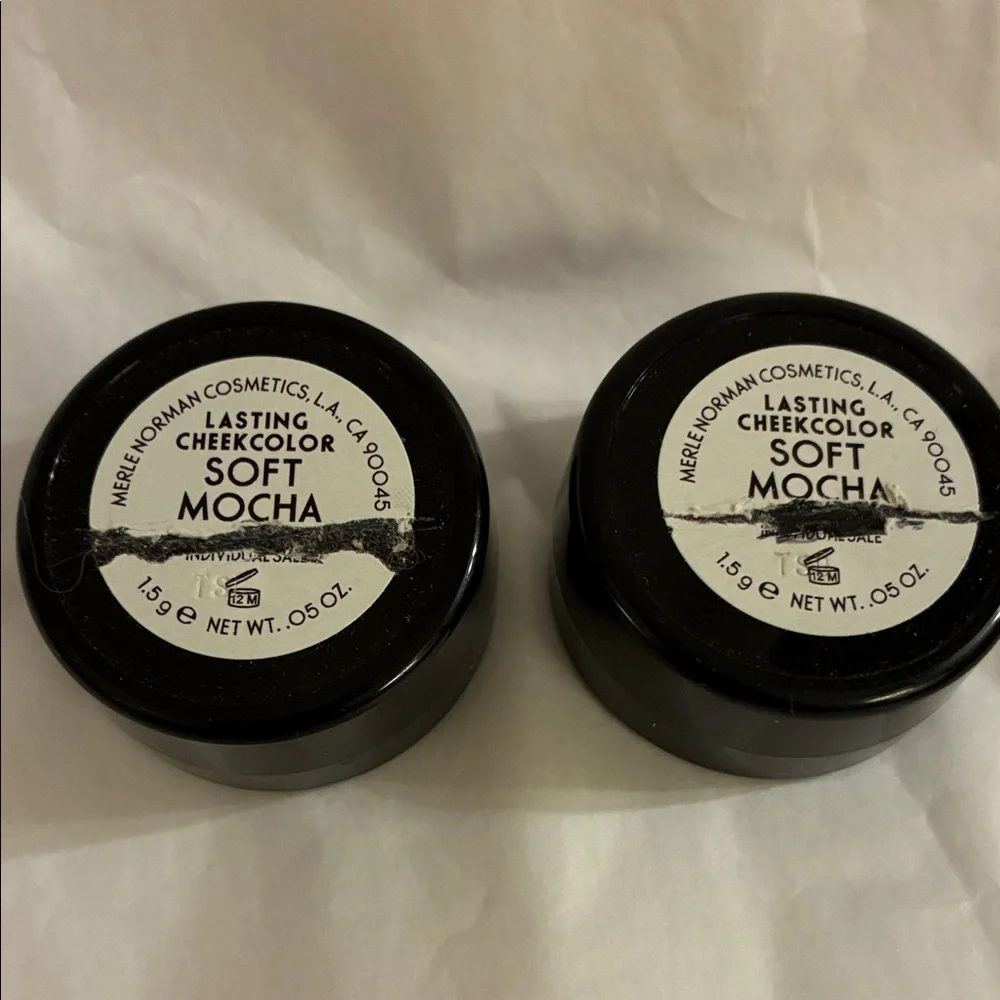 Merle Norman Lasting Cheek Color Soft Mocha Trial Size lot of 2 - Picture 2 of 3